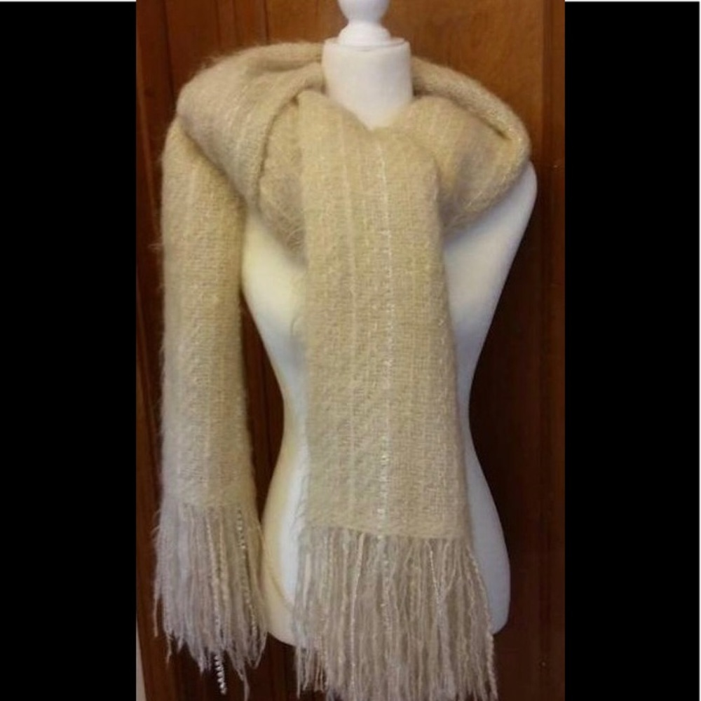 Handwoven Shawl Wrap, Pashmina, Mohair Blend